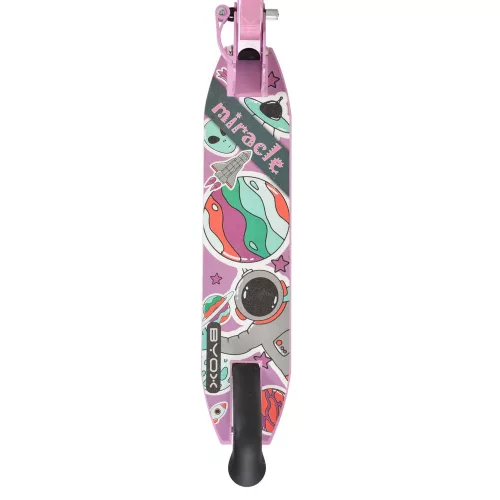 MIRACLE-Rolle aus Aluminium, 2 Räder, bis 50 kg, PINK
