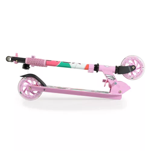 MIRACLE-Rolle aus Aluminium, 2 Räder, bis 50 kg, PINK