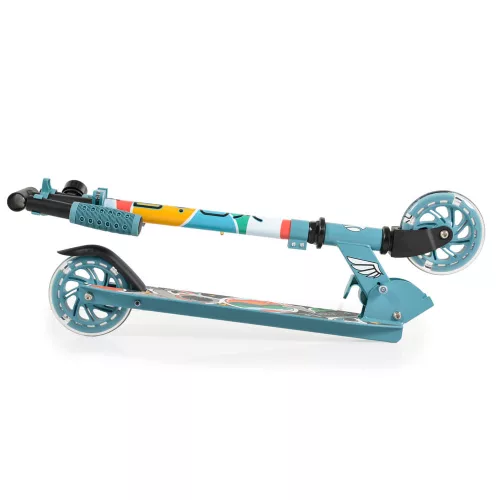 MIRACLE Scooter aus Aluminium, 2 Räder, bis 50 kg, BLAU