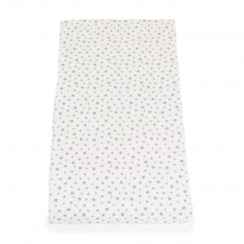 CLASSICO szivacsmatrac 9cm 120x60cm textil huzat FEHÉR csillagos