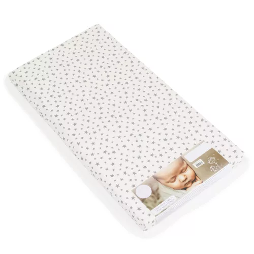 CLASSICO pjenasti madrac 9 cm 120x60 cm tekstilna navlaka BIJELE zvijezde