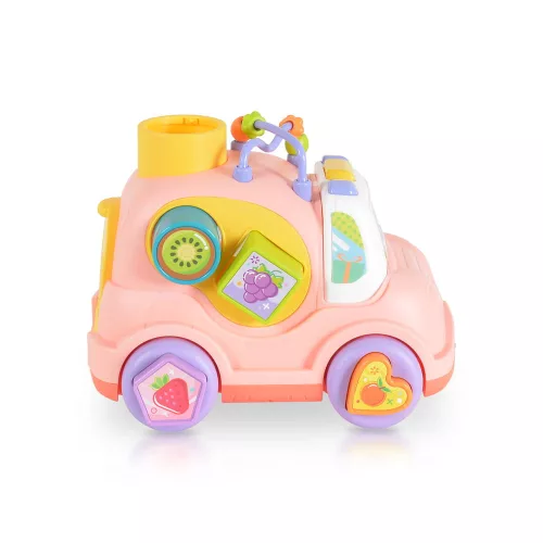 HUANGER Musikauto aus Kunststoff, rosa