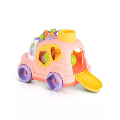HUANGER Musikauto aus Kunststoff, rosa