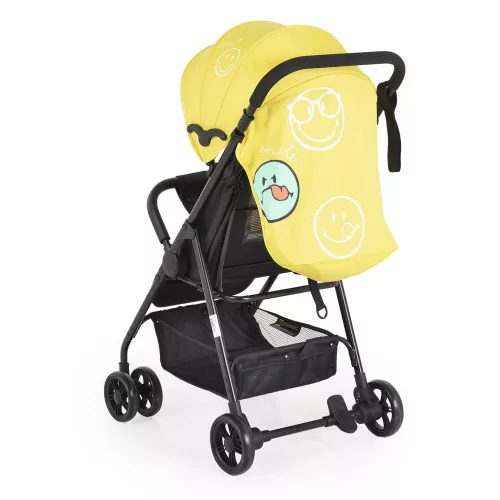 MONI Capri Kinderwagen Sommer Doppel-Vorderrad gelb