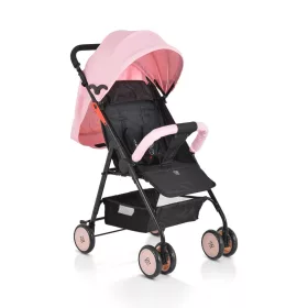 MONI Capri Kinderwagen Sommer Doppel-Vorderrad rosa
