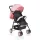 MONI Capri Kinderwagen Sommer Doppel-Vorderrad rosa