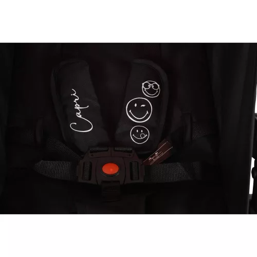 MONI Capri Kinderwagen Sommer Doppel-Vorderrad rosa