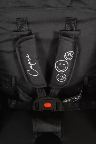 MONI Capri Kinderwagen Sommer Doppel-Vorderrad rosa