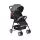 MONI Capri Kinderwagen Sommer Doppel-Vorderrad grau