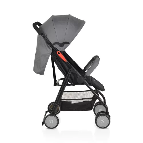 MONI Capri Kinderwagen Sommer Doppel-Vorderrad grau