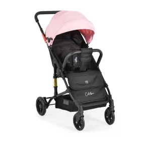   MONI Colibri Kinderwagen mit flachem Vorderrad, Einzelrad, rosa