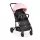 MONI Colibri Kinderwagen mit flachem Vorderrad, Einzelrad, rosa