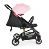 MONI Colibri Kinderwagen mit flachem Vorderrad, Einzelrad, rosa