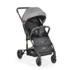 MONI Colibri Kinderwagen mit flachem Vorderrad, Einzelrad, grau