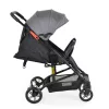 MONI Colibri Kinderwagen mit flachem Vorderrad, Einzelrad, grau