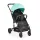 MONI Colibri Kinderwagen mit flachem Vorderrad, Einzelrad, türkis