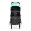 MONI Colibri Kinderwagen mit flachem Vorderrad, Einzelrad, türkis