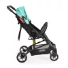 MONI Colibri Kinderwagen mit flachem Vorderrad, Einzelrad, türkis