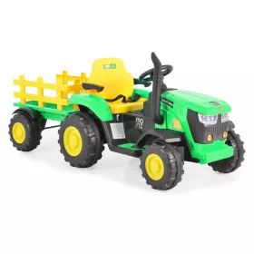Električni traktor MONI BO Rancher sa zelenim tegljačem