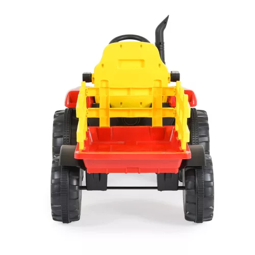 Električni traktor MONI BO Rancher s prikolicom crveno/žuta