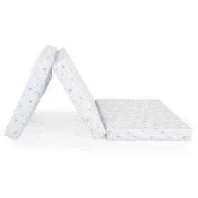   MIRAGE Faltbarer 6 cm Schaumstoffmatratzenbezug, 120 x 60 cm, BLAU