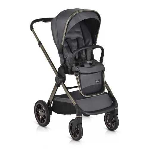 iCLICK Babakocsi 2in1 szett 22kg, aluminium váz, fordítható ülés, autom. csukható SZÜRKE