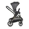 iCLICK Babakocsi 2in1 szett 22kg, aluminium váz, fordítható ülés, autom. csukható SZÜRKE
