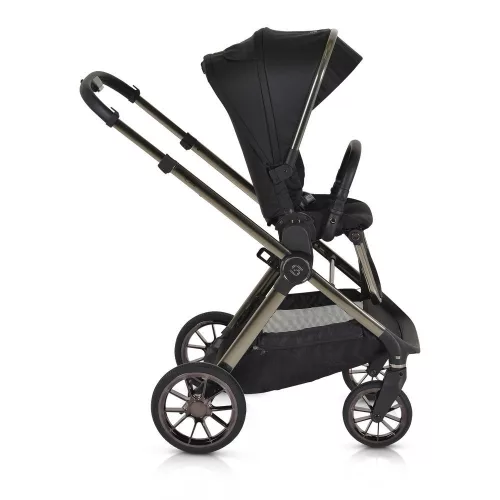 iCLICK Babakocsi 2in1 szett 22kg, aluminium váz, fordítható ülés, autom. csukható FEKETE