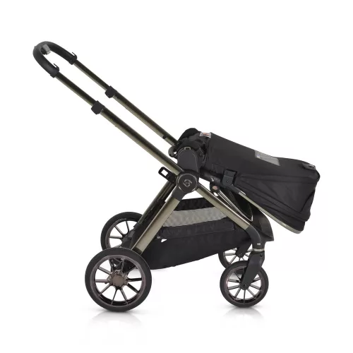 iCLICK Babakocsi 2in1 szett 22kg, aluminium váz, fordítható ülés, autom. csukható FEKETE