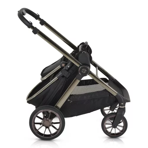 iCLICK Babakocsi 2in1 szett 22kg, aluminium váz, fordítható ülés, autom. csukható FEKETE