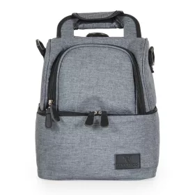 AURORA Thermo-Lunchtasche, 2 Fächer, GRAU