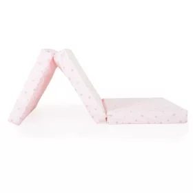   MIRAGE Faltbarer 6 cm Schaumstoffmatratzenbezug, Textilbezug 120 x 60 cm, Rosa