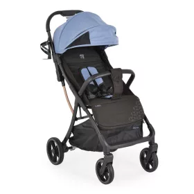   CARDI Kinderwagen, Ein-Knopf-Faltmechanismus, Netzbelüftung BLAU