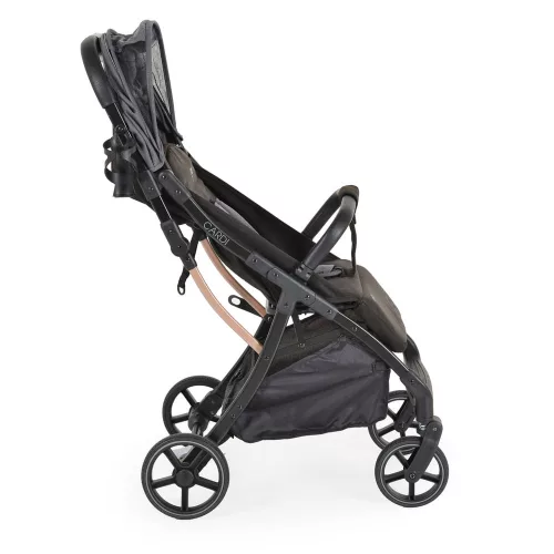 CARDI Kinderwagen, Ein-Knopf-Faltmechanismus, Netzbelüftung, SCHWARZ
