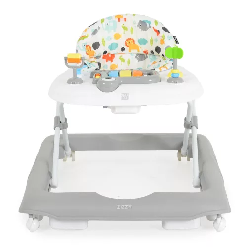 ZIZZY Babytrage mit Musik, 3-fach verstellbar, GRAU