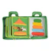 MONTESSORI foglalkoztató könyv textilből Happy Farm