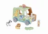 TOOKY Toy fa állatos formabedobó autó PASZTEL szín