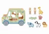 TOOKY Toy fa állatos formabedobó autó PASZTEL szín