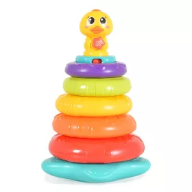 HOLA Cartoon-Turm Ente Montessori Kunststoff FARBENFROHER