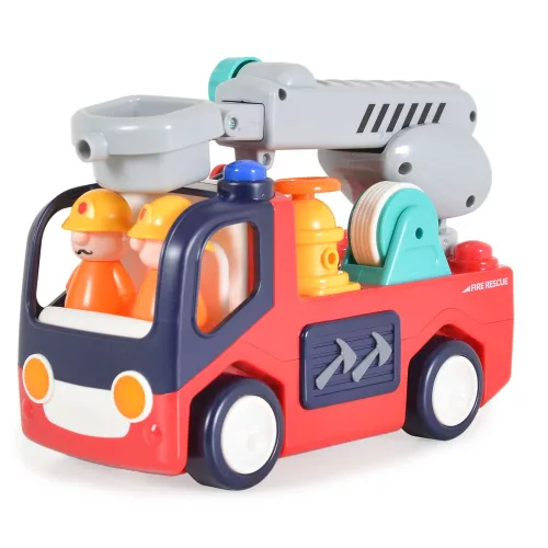 HOLA Feuerwehrwagen mit Geräuschen und Lichtern ROT
