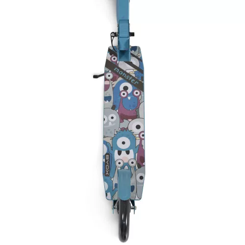 MONSTER Scooter, 2 große Räder, Stahlrahmen, 100 kg, verstellbar von 84–97 cm, BLAU