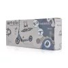 MONSTER Scooter, 2 große Räder, Stahlrahmen, 100 kg, verstellbar von 84–97 cm, BLAU
