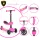 Lamborghini 2-in-1-Elektroroller PINK