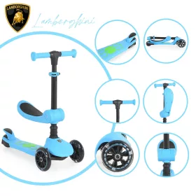 Lamborghini 2-in-1-Elektroroller BLAU