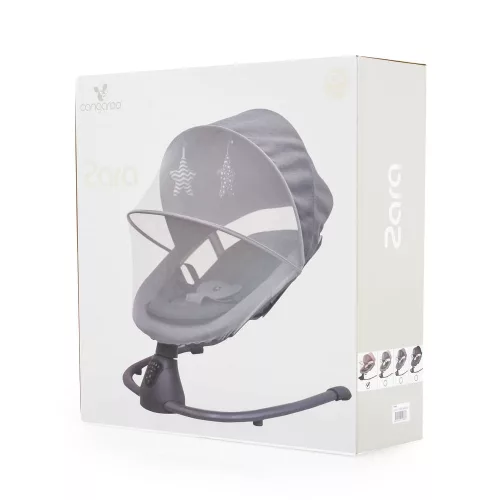 Elektrická hojdačka ZARA s hojdacím pohybom zo strany na stranu, V-GRAY