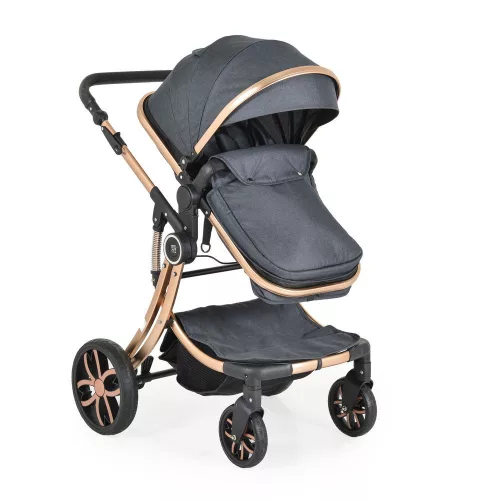 Polly 2 in1 babakocsi SZETT:sport+mózes+kistáska 107985 FEKETE
