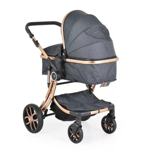 Polly 2 in1 babakocsi SZETT:sport+mózes+kistáska 107985 FEKETE