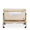 AMO Babybett, 7 Positionen, mit Moskitonetz und Aufbewahrungskorb, Beige
