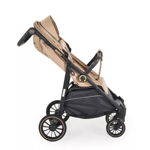 Buggy Kinderwagen, faltbar, große Räder, leicht, Beige