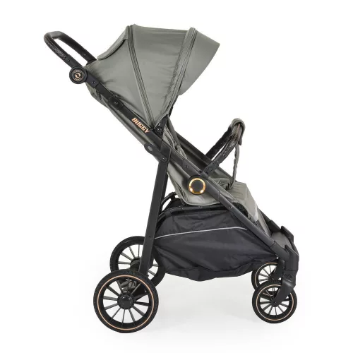 Buggy Kinderwagen, faltbar, große Räder, leicht, GRÜN